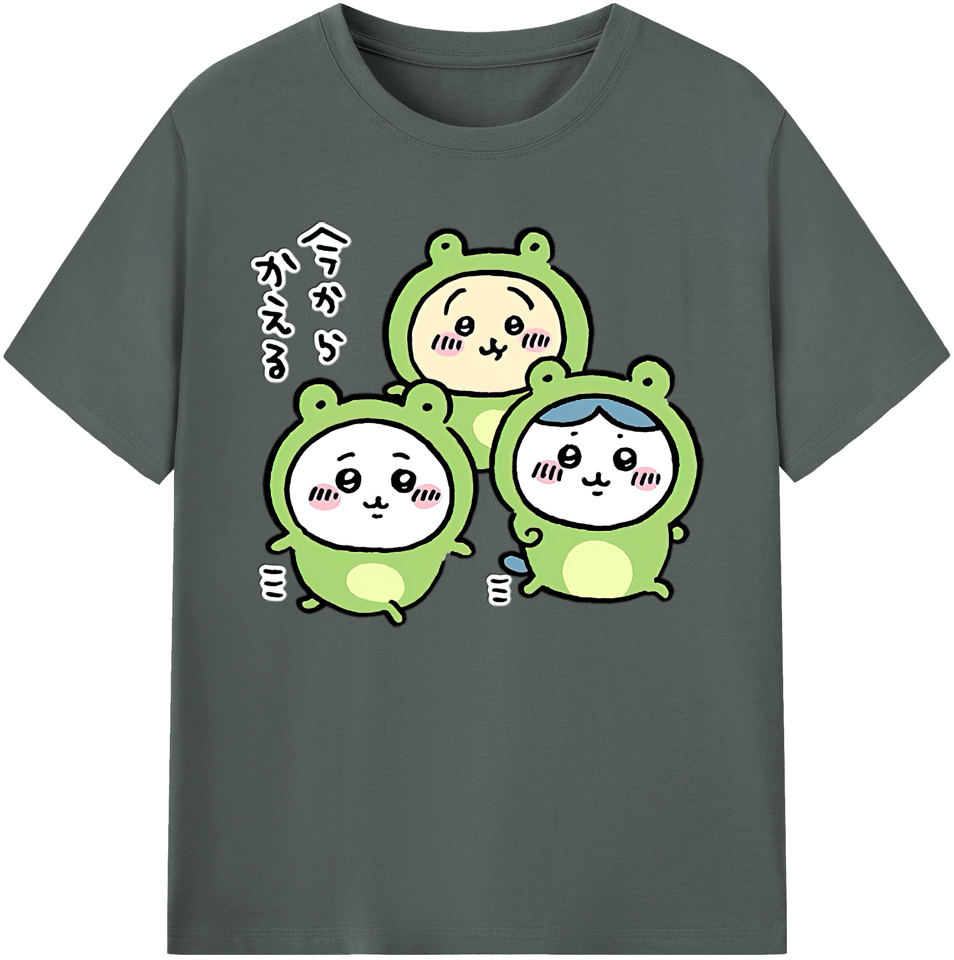 （画像用） ちいかわ ハチワレ Chii-kawa hachiware 綿100％ メンズ半袖Tシャツ｜肌触りやわらか＆通気性